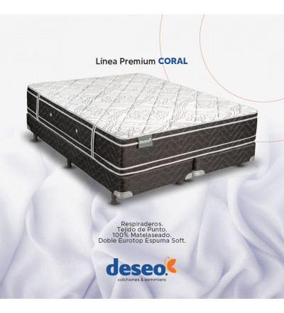 SOMMIER CORAL ESPUMA DEN 35 200X200